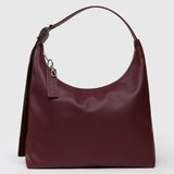 Recycled Leather Shoulder Bag (Mahogany)