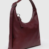 Recycled Leather Shoulder Bag (Mahogany)