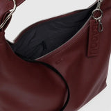 Recycled Leather Shoulder Bag (Mahogany)