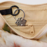 Small Nylon Crescent Bag (Abstract Flora)