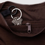 Small Nylon Crescent Bag (Coffee)