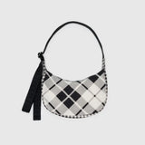 Small Nylon Crescent Bag (Mixed Plaid)
