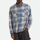 The Vintage Washed Flannel (Blue/Soft Orange)