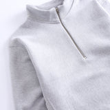 Super Weight Quarter Zip (Heather Grey)