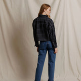 Tate Button Down Shirt (Black Plaid)