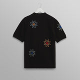 Tellaro Black Embroidered Knitted Cotton Polo