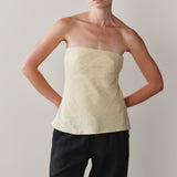 The Linen Tube Top (Butter)