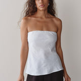 The Linen Tube Top (Powder)