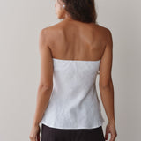 The Linen Tube Top (Powder)