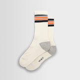 Thorpe Sport Sock (Preppy Stripe/Ecru Orange)