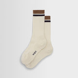 Thorpe Sport Sock (Edge Stripe/Ecru Taupe)