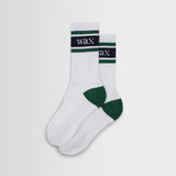 Thorpe Sport Sock (Branded Stripe/White Green)