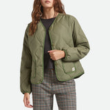 Delilah Quilted Jacket (Olive Surplus)