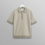 Turin Polo Ladder Stripe (Light Khaki)