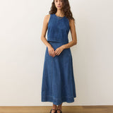 Lainey Denim Skirt (Medium Wash)
