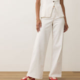 Charlie Wide Leg Pant (Ticking Stripe)