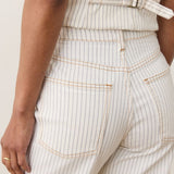 Charlie Wide Leg Pant (Ticking Stripe)