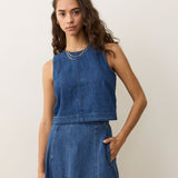 Quinn Denim Tank (Medium Wash)
