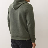 Corbet Quilted Zip Hoodie (Olive)