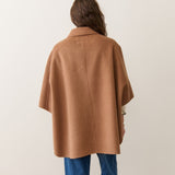 Colette Wool Drape Coat (Camel)