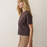 Cloud 9 Jersey Crew Tee (Coffee)