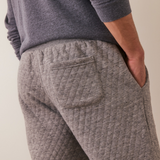 Corbet Quilted Jogger (Grey Heather)
