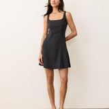 Denisse Hemp MIni Dress (Black)