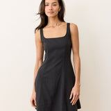 Denisse Hemp MIni Dress (Black)