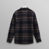 Whiting Overshirt Wool Blend Check (Navy)