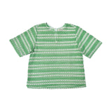 Woven T-Shirt (Lime/Ivory)