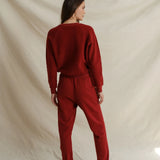 Ziggy Reverse Fleece (Ruby Red)