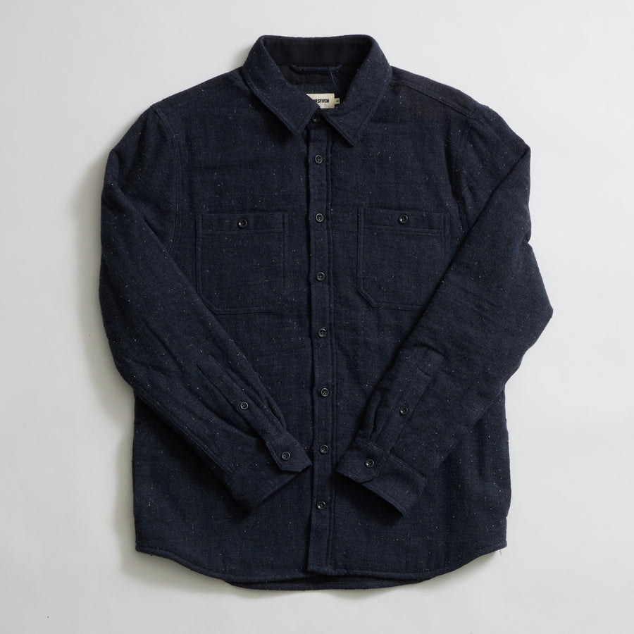 The Lined Utility Shirt (Charcoal Donegal)