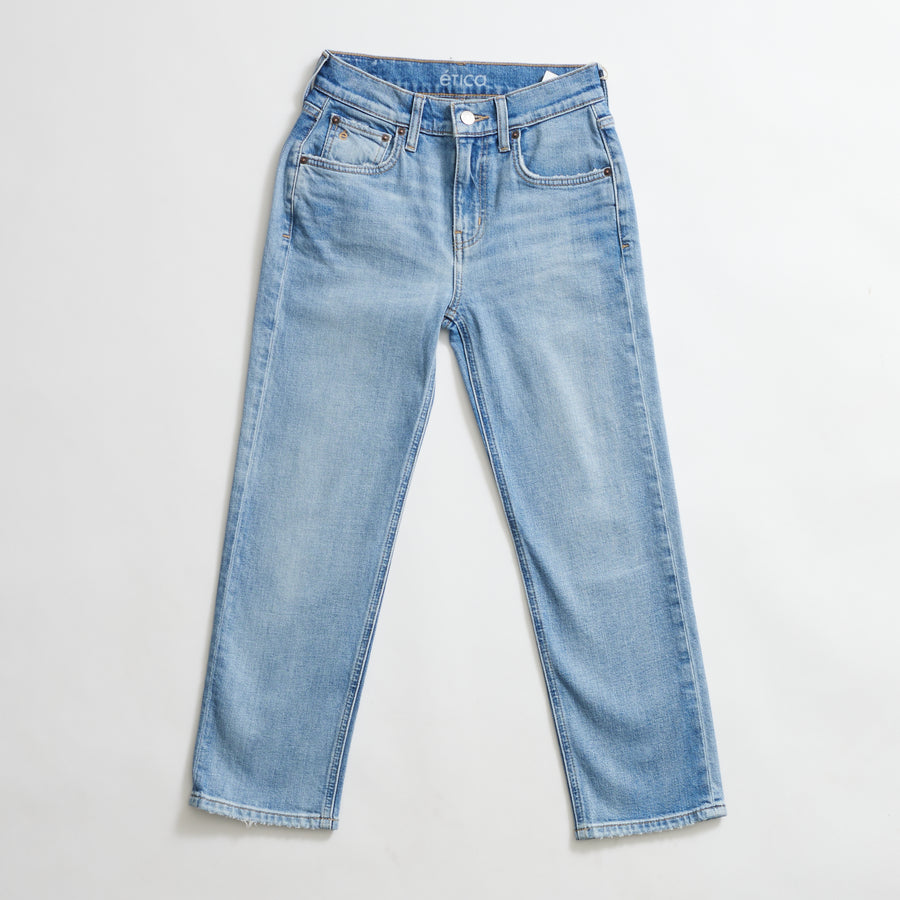 Rae Mid Rise Crop (River Cliff)