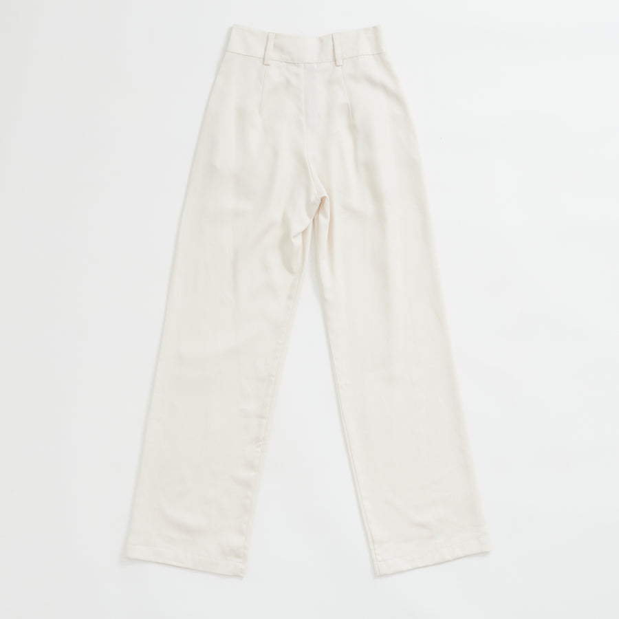 The Twill Pleated Pant (Arctic Wolf)