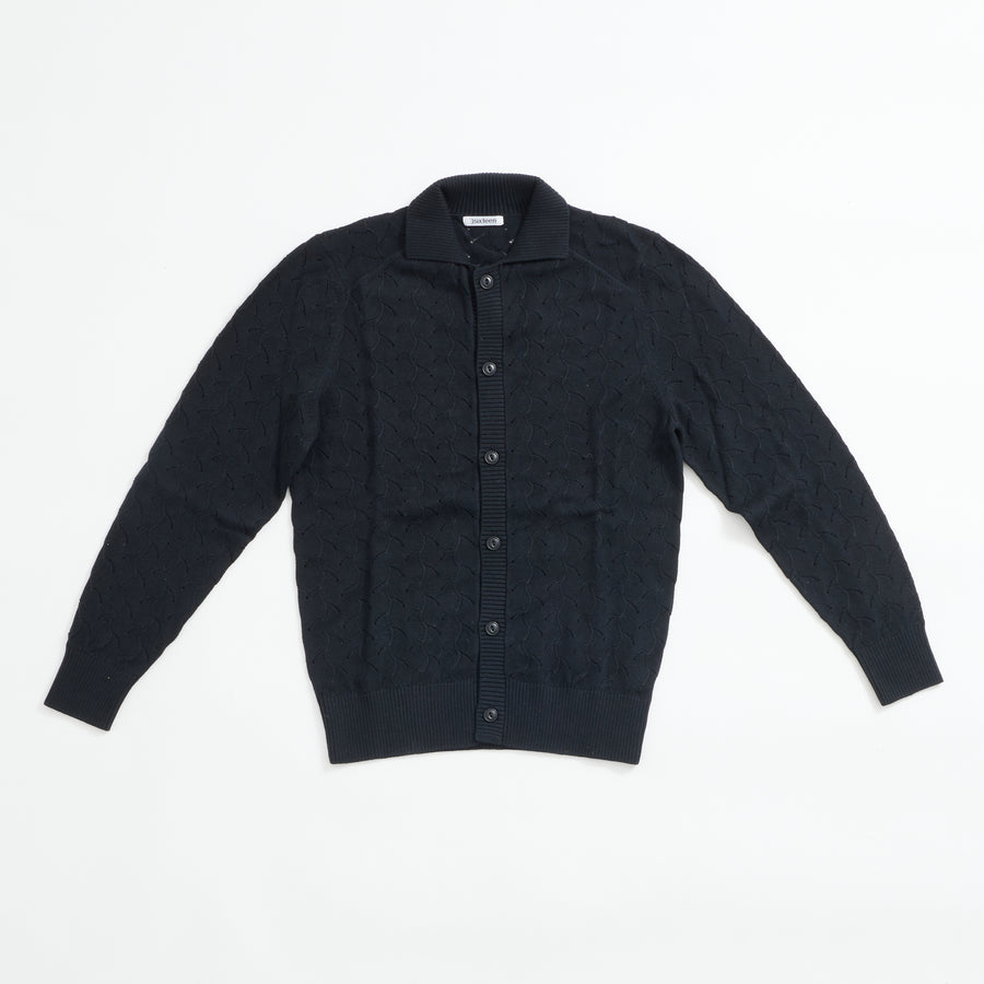 Collared Cardigan (Black Lace)