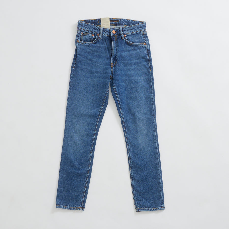 Straight Fit Jeans in Mid blue - Women, Cotton