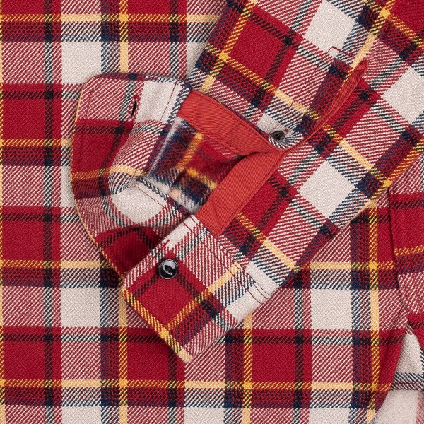 Ultra Heavy Flannel Classic Check Work Shirt (Red IHSH-334)