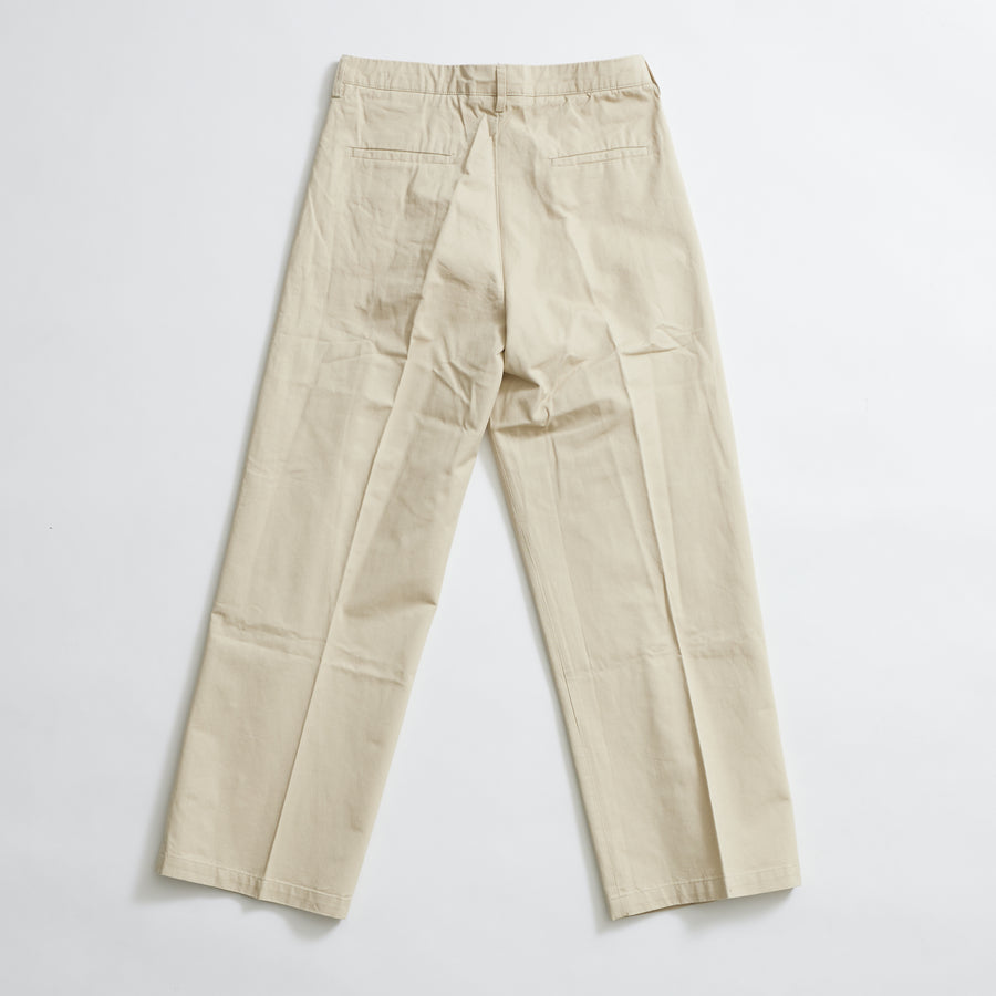 Ivy Mid Rise Pleated Pant (Parchment)