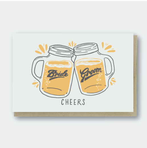 Cheers Beers Bride & Groom