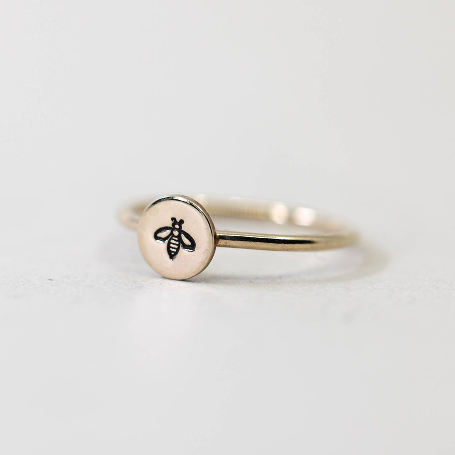 Bee Ring in 14k Gold-Filled: 6