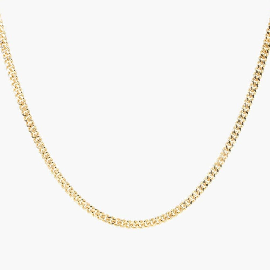Chunky Curb Chain Necklace in Gold