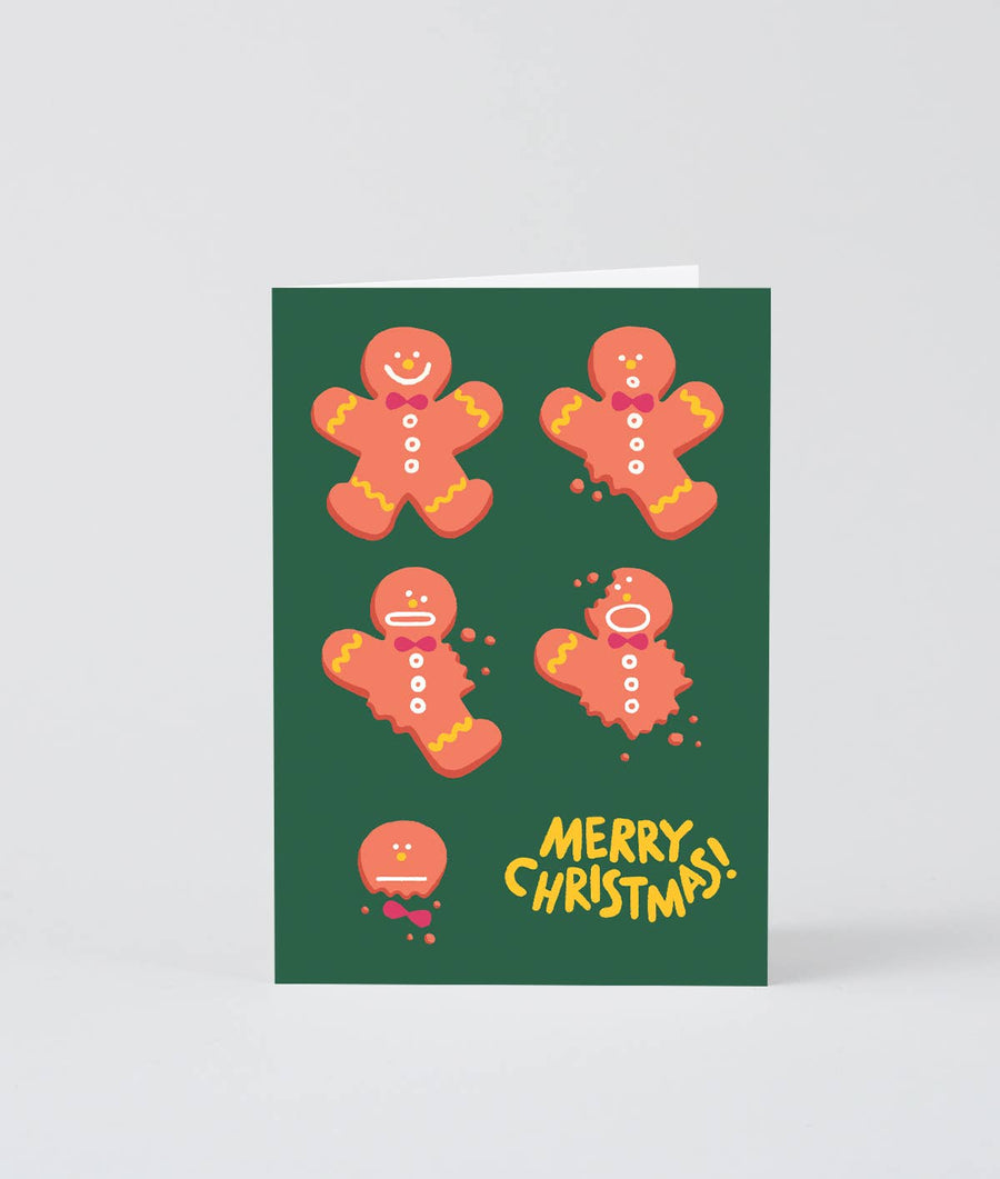 'Gingerbread' Embossed Holiday Greeting Card