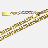 5mm Curb Chain Necklace: Stainless steel