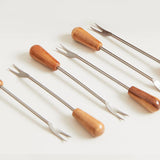 Italian Olivewood Aperitivo Forks - Set of 6 Forks