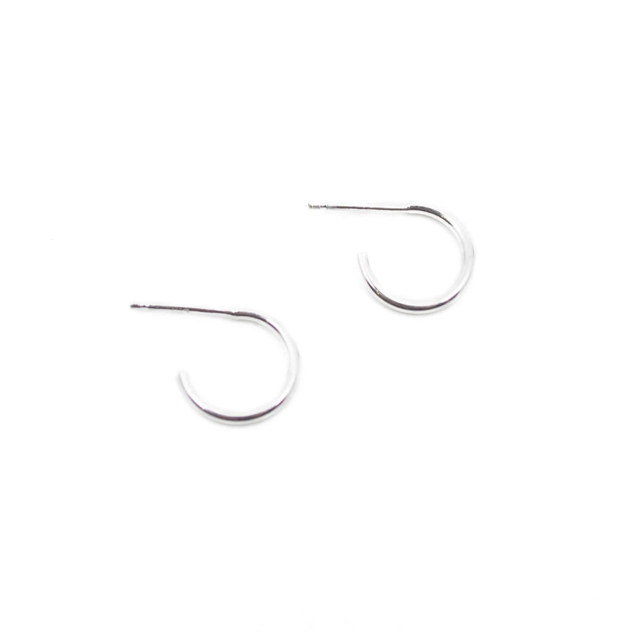 Mini Hoop Earrings in Silver