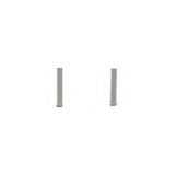 Small Bar Stud Earrings in Sterling Silver: Sterling Silver