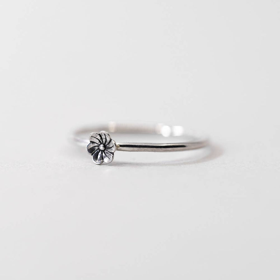 Blossom Flower Ring in Sterling Silver: 7