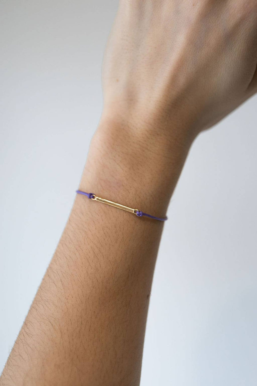 Gold Bar Sailor Bracelet - Choose your color: Lilac