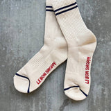 Boyfriend Socks: Cashew