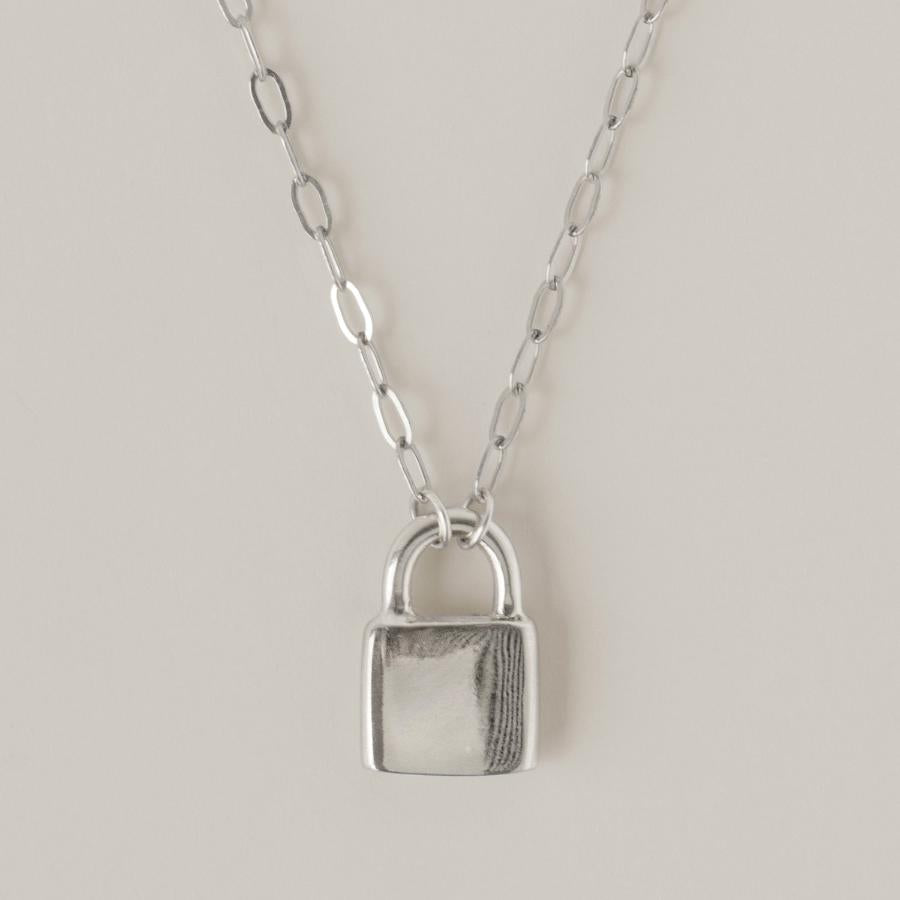 Holmes Padlock Necklace (Sterling Silver)